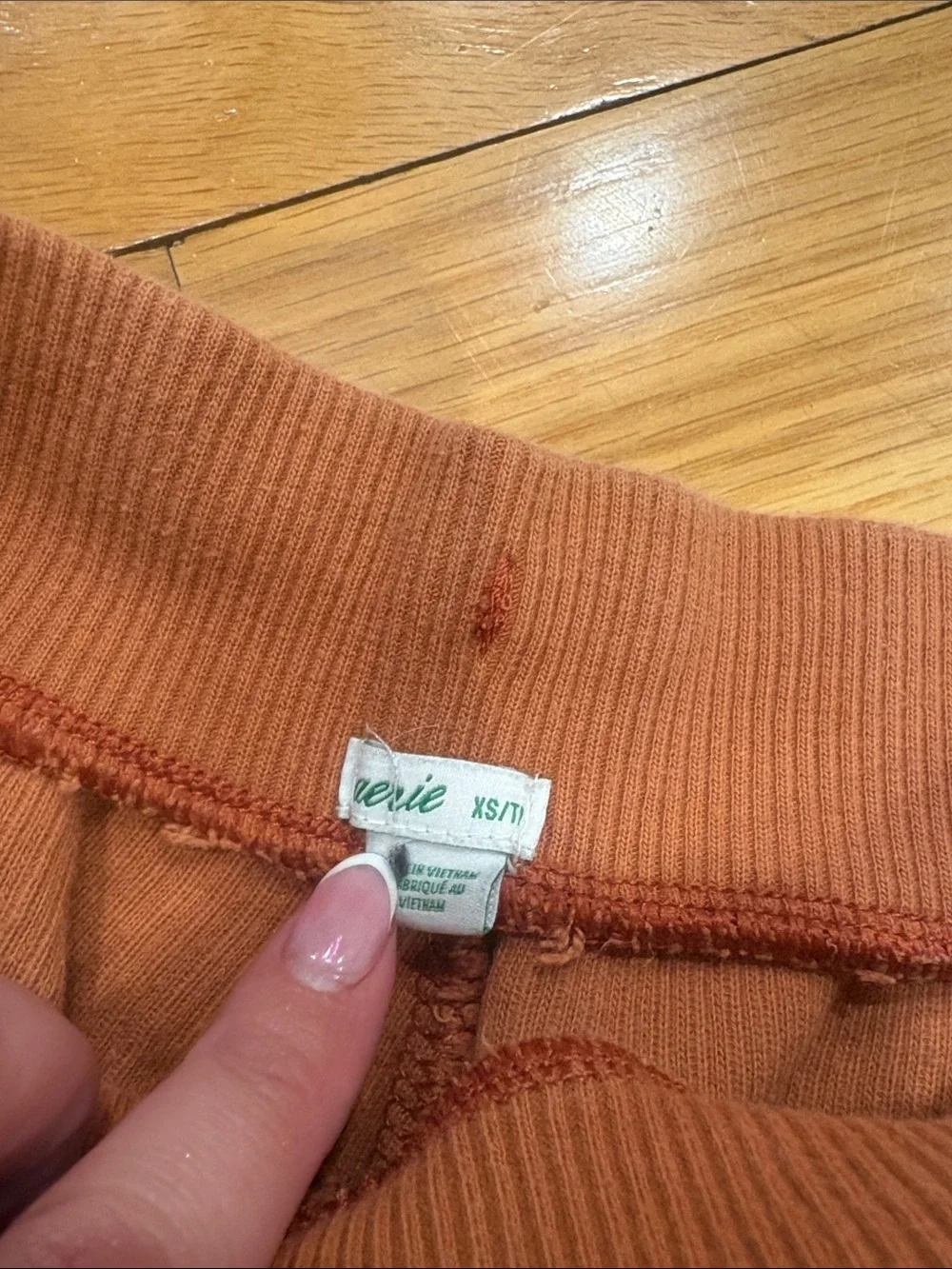 aerie Ribbed Drawstring Shorts - Burnt Orange